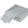 Luxurious Viscose from 100% Bamboo 4-Piece sheet Set , Oeko-TEX Certified, Full - Lt Gray