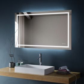 3660inch Bathroom LED mirror Anti- fog mirror with button