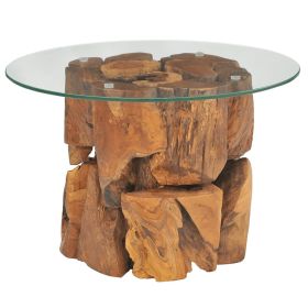 Coffee Table Solid Teak Driftwood 23.6"