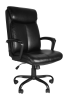 Office Desk Chair with High Quality PU Leather, Adjustable Height/Tilt, 360-Degree Swivel, 300LBS , Black