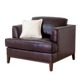 Aspen Brown Top Grain Leather Chair