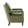 Alina Green Velvet Accent Arm Chair