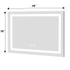 Bathroom Vanity LED Lighted Mirror-36x48in