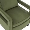 Alina Green Velvet Accent Arm Chair