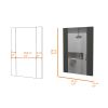 Barrington Rectangle Mirror Black Wengue