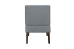 Stylish Comfortable Accent Chair 1pc Gray Fabric Upholstered Plush Seating Living Room Furniture Armless Chair