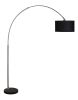 81"H BLACK SINGLE ARCH WITH MARBLE BASE FLOOR LAMP (1PC/CTN) (2.75/46.20)