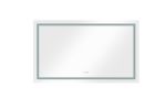 60*36 LED Lighted Bathroom Wall Mounted Mirror with High Lumen+Anti-Fog Separately Control+Dimmer Function