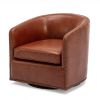 Trenton Swivel Arm Chair - Caramel