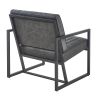 Modern design high quality PU(GREY)+ steel armchair, for Kitchen, Dining, Bedroom, Living Room