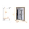 Devoux Rectangular Bathroom Mirror Light Pine