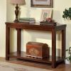 Sofa Table Dark Cherry Open Shelf Natural Wood Grain Design 1pc Table Living Room Furniture