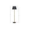 Metal Bamboo Floor Lamp 60"H