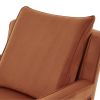 Alina Burnt Orange Velvet Accent Arm Chair