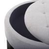 Round Storage Ottoman