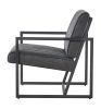 Modern design high quality PU(GREY)+ steel armchair, for Kitchen, Dining, Bedroom, Living Room