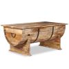 Coffee Table Solid Mango Wood 34.6"x19.7"x15.7"