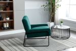 COOLMORE Accent Chair - Modern Industrial Slant Armchair with Metal Frame - Premium High Density Soft Single chair for Living Room Bedroom