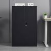 Metal Storage Cabinet with Locking Doors and Adjustable Shelf, Folding Filing Storage Cabinet , Folding Storage Locker Cabinet for Home Office,School,