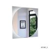 Salerno Mirror; Square Shape; Sandblasting Borders -Mirrored Glass