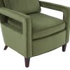 Alina Green Velvet Accent Arm Chair