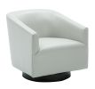 Garland Dove Grey Wood Base Swivel Chair