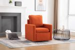 COOLMORE Swivel Barrel Chair, Comfy Round Accent Sofa Chair for Living Room, 360 Degree Swivel Barrel Club Chair, Leisure Arm Chair for Nursery, Hotel