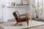 COOLMORE Wood Frame Armchair, Modern Accent Chair Lounge Chair for Living Room