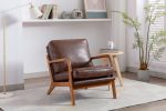 COOLMORE Wood Frame Armchair, Modern Accent Chair Lounge Chair for Living Room