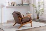 COOLMORE Wood Frame Armchair, Modern Accent Chair Lounge Chair for Living Room