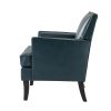 Lapithae Armchair with Solid Wooden Legs and Nailhead Trim